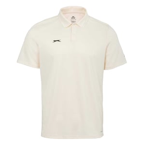 Slazenger Heren 3/4 Mouw Cricket Poloshirt (Crème)