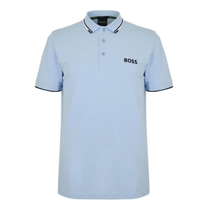 Boss Mens Paddy Pro Cotton Pique Polo Shirt (Blue)