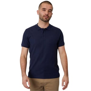Threadbare Mens Malbork Short-Sleeved Polo Shirt (Navy)