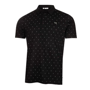 Calvin Klein Heren-golfpoloshirt met logo uit de Performance-collectie (Zwart)