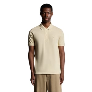 Lyle & Scott Heren Superfijn Poloshirt (Beige)