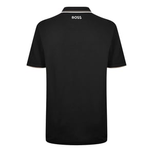 Boss Mens Paddy Pro Cotton Pique Polo Shirt (Black)
