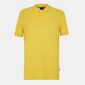 Boss Mens Pallas Cotton Regular Polo Shirt (Yellow)