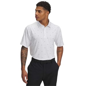 Under Armour Heren Bedrukt Polo Shirt (Wit)