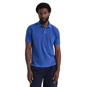 Gant Heren Piqué Sun Faded Poloshirt (Blauw)