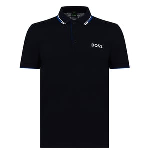 Boss Mens Paddy Pro Cotton Pique Polo Shirt (Navy)
