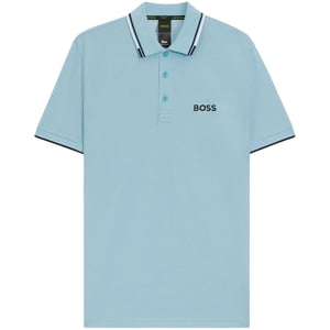 Boss Mens Paddy Pro Cotton Pique Polo Shirt (Pastel Blue)