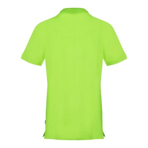 Aquascutum Mens Union Jack Logo Short-Sleeved Polo Shirt (Lime)