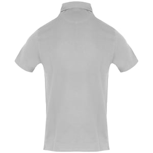 Aquascutum Mens Embroidered Logo Polo Shirt (Grey)