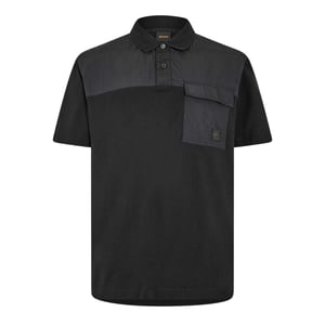Boss Mens Panel Polo Shirt (Black)