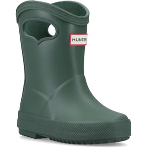 Hunter Kids 1st Pull on Rubber Kid's Hunter Green Wellington Boots