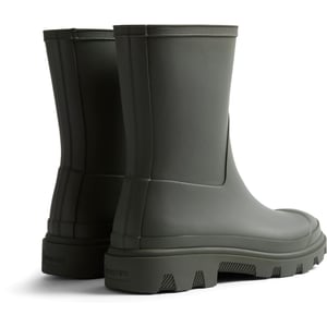Hunter Unisex Downpour Short Rubber Men's Dark Olive Wellington Boots