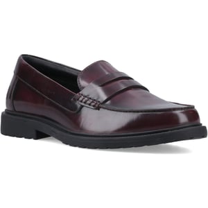Hush Puppies Verity Instappers Leer Dames Pruim Slippers