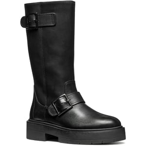 Geox D Spherica EC7 Leren Dames Zwarte Laarzen