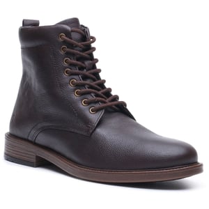 Hush Puppies Irwin Leren Herenschoenen BROWN Enkele Laarsjes