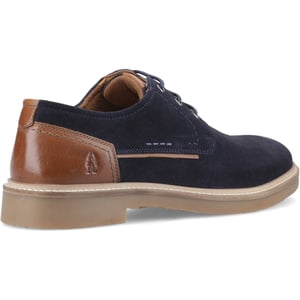 Hush Puppies Guy Leren Heren Navy Veterschoenen