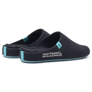 Hush Puppies De Goede Polyester Heren Zwarte Turquoise Slippers