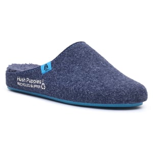 Hush Puppies The Good Polyester Men's Navy Blue Slippers