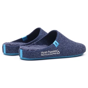 Hush Puppies The Good Polyester Men's Navy Blue Slippers