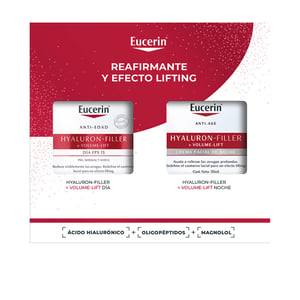 Hyaluron Filler + Volume-lift Dagcrème Voor Normale Tot Gemengde Huid, 2-delige Set 2 stuks