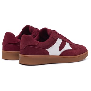 Hush Puppies Maura Suède Dames Bordeaux Sneakers