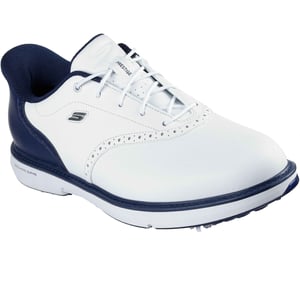 Skechers GO Golf Prestige Leren Herenschoenen Wit/Navy