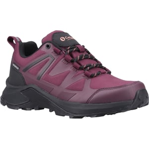 Cotswold Horton Lage Textile Dames Burgundy Wandelschoenen