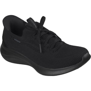 Skechers Ultra Flex 4.0 Polyester Women's Black / Black Sole Trainers