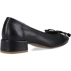 Hush Puppies Silvia Lage Hakken Leren Damesschoenen Zwart Rond