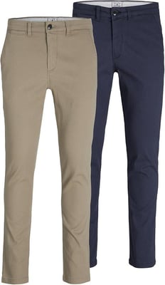 Jack & Jones Men's 2-Pack Slim Fit Chinos