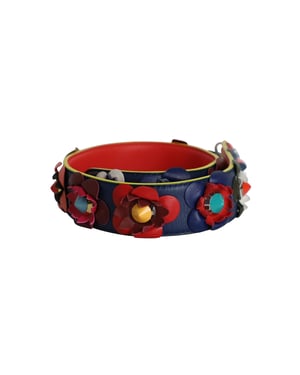 Fendi Flowerland Strap You Shoulder Strap in Multicolor Leather