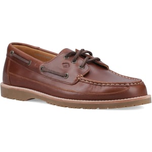 Sperry Mini Lug 3 Eye Leather Men's Brown Boat Shoes