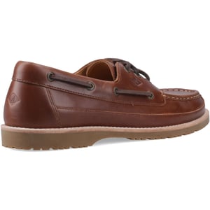 Sperry Mini Lug 3 Eye Leather Men's Brown Boat Shoes