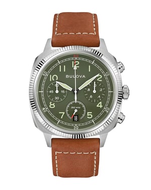 Bulova Military Vwi Special Edition Men's Brown Watch 96B482