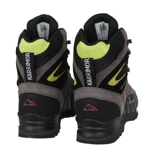 Karrimor Heren Hot Route Leder Waterdichte Wandelschoenen (Houtskool/kalk)