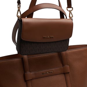 Women's Leather Tote Bag 2 in 1 and Wallet Jet Set Travel 35S5GTVT3L