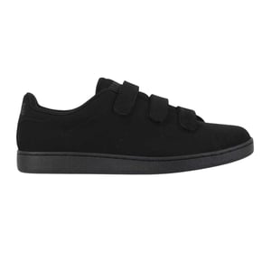 Lonsdale Mens Leyton Triple Strap Flat Trainers (Black)