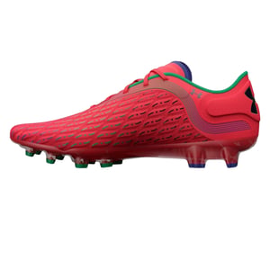 Under Armour Clone Magnetico Elite voetbalschoenen voor dames, voor harde ondergrond (Rood, Groen, Zwart)