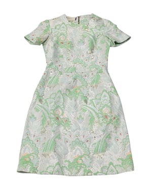 Marni Wintereditie 2012 Brokaat Minijurk in Groen Polyester
