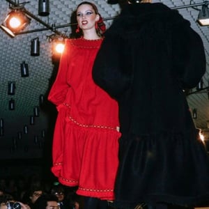 Yves Saint Laurent Vintage Smock dress with Fringe - '70s