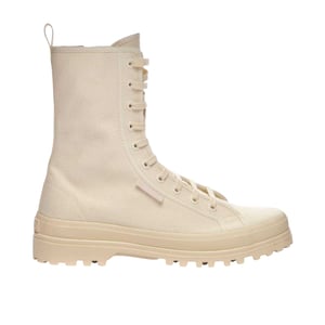 Superga Dames 2341 Alpina Canvas Platformlaarzen (Ruw Beige)