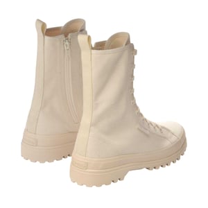 Superga Dames 2341 Alpina Canvas Platformlaarzen (Ruw Beige)