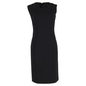 Max Mara mouwloze midi-jurk in zwart polyester