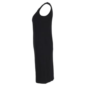 Max Mara mouwloze midi-jurk in zwart polyester