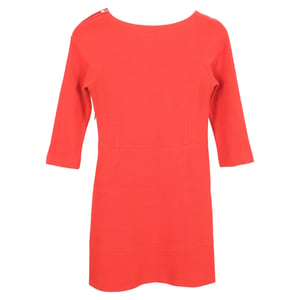 Sandro Stretch Minijurk in Oranje Acryl