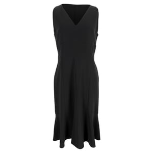 Max Mara midi-jurk in zwart polyester