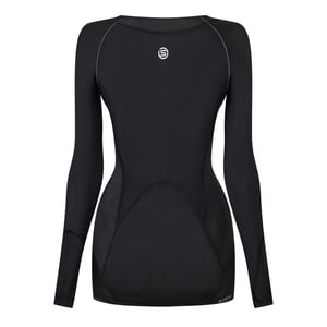 Skins A400 basislaagshirt met lange mouwen voor dames (Zwart)