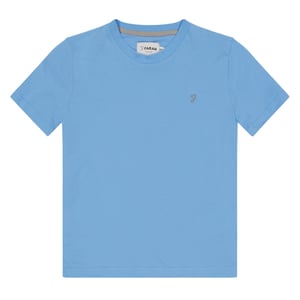 Farah Kinderen/Kids Denny Geborduurd Logo T-Shirt (Blauw)