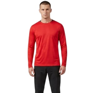 Musto Effen T-shirt met lange mouwen en zonbescherming voor heren (Rood)