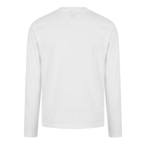 Off White Heren-T-shirt met lange mouwen en logo (Wit)